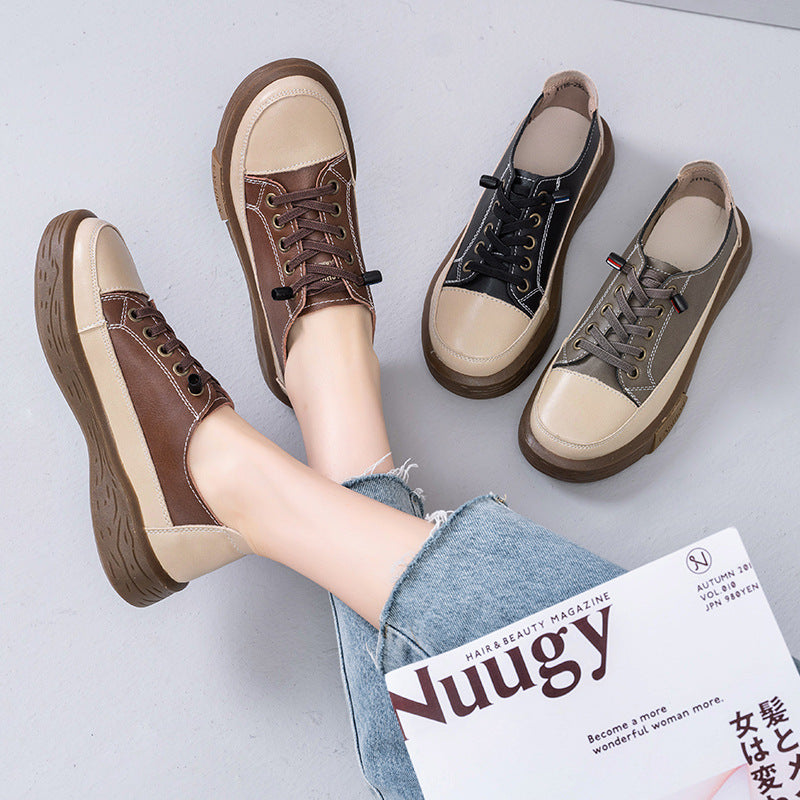 Tendon Soft-Sole Non-Slip Retro Female Casual Shoes