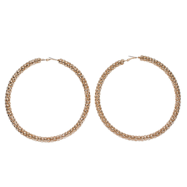 Gold-Colour Hoop Earrings