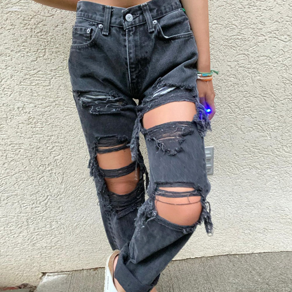 Ladies' Jeans - Ripped Holes