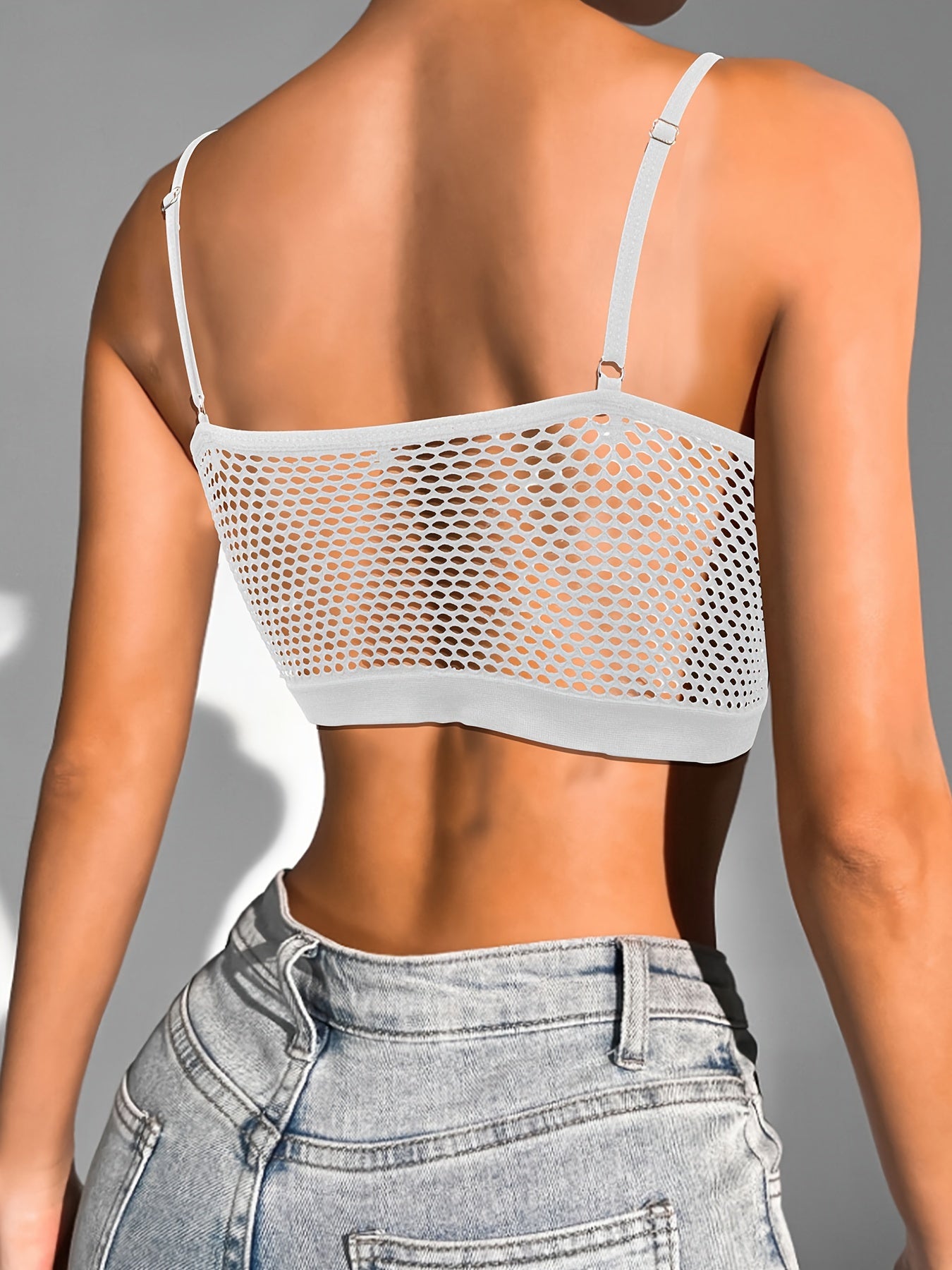 Solid Hollow-Out Bralette