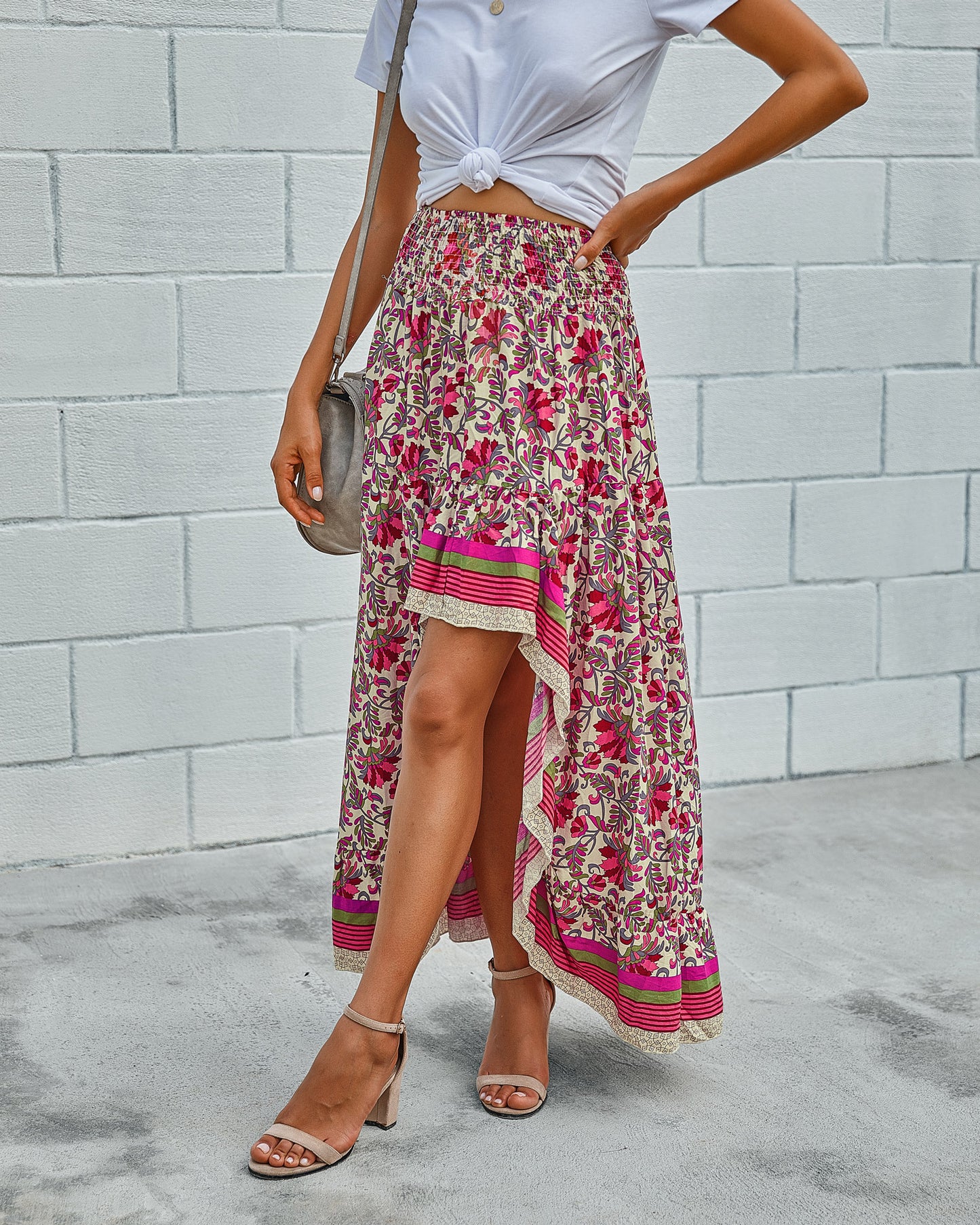 High-Waist All-Match Long Skirt