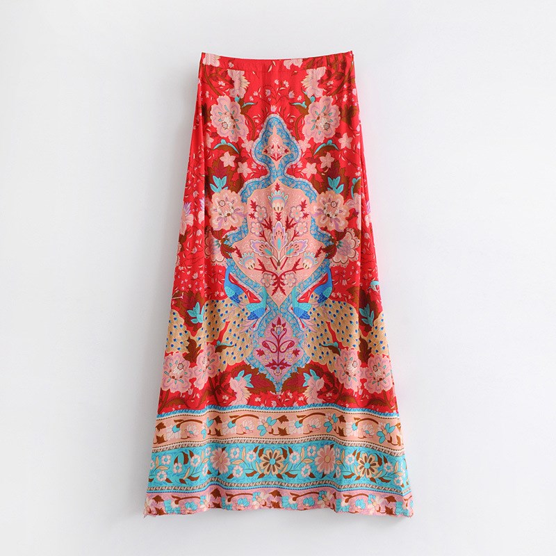 Positioning print skirt