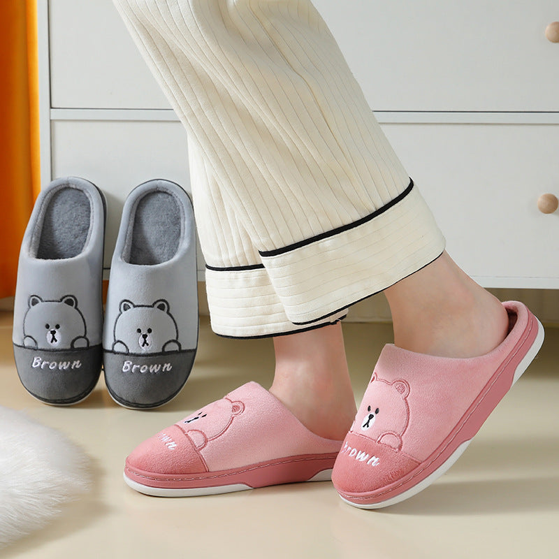 Bears Slippers - Warm Winter House Shoes For Women