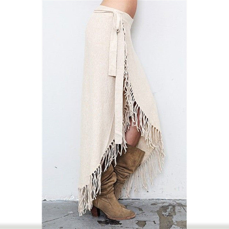 Fringed Hip Skirt For Women