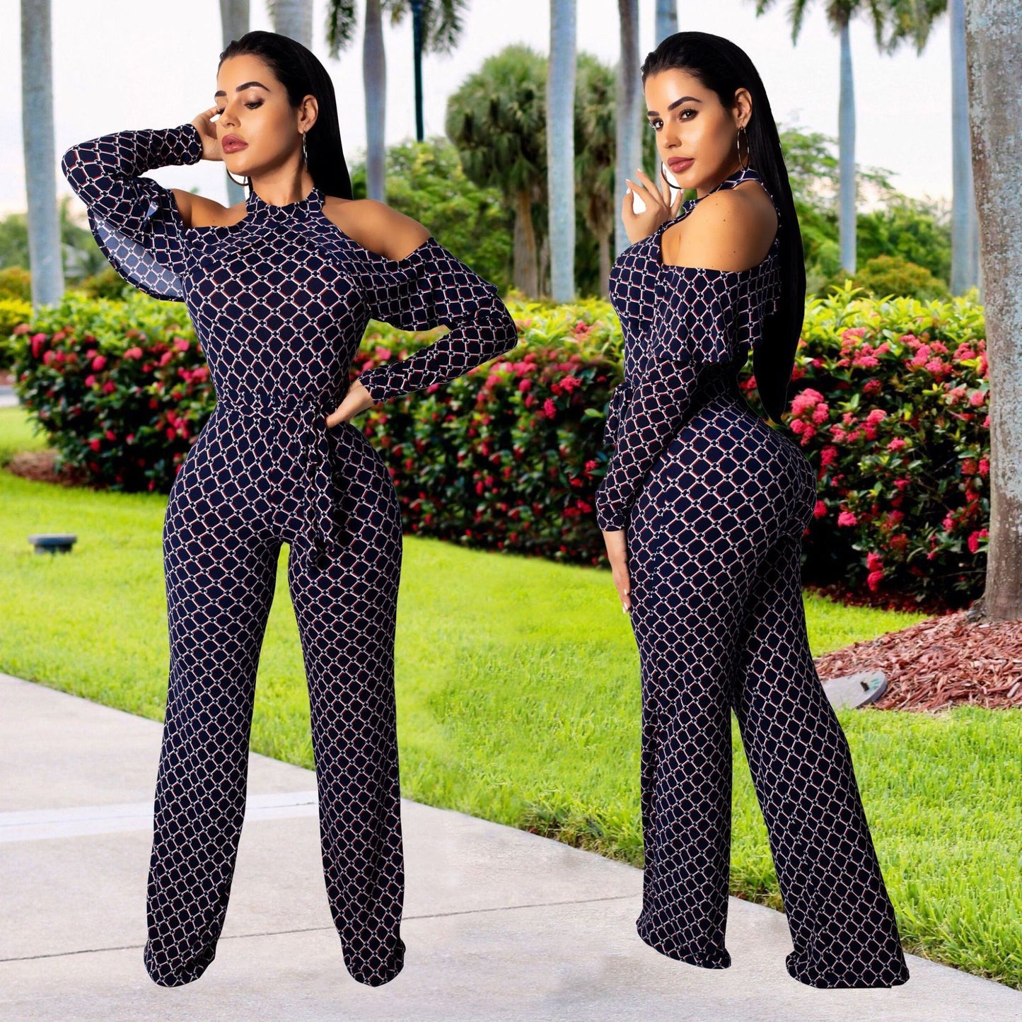 New Round-Neck Long Pants Jumpsuit