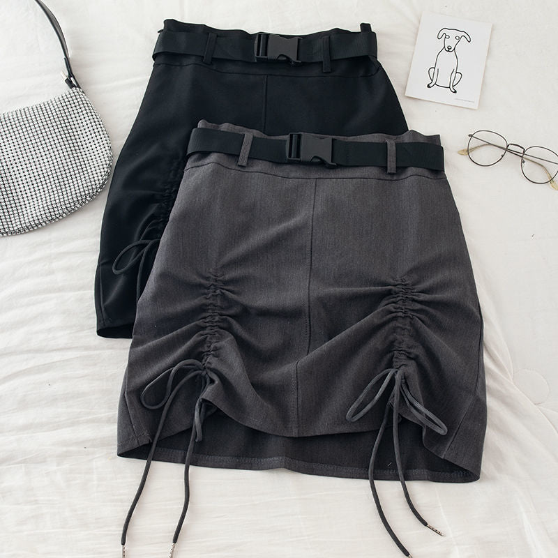 Workwear-Style Hip Skirt