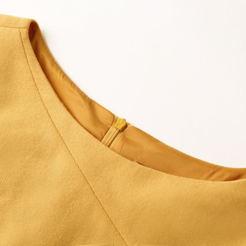 Exquisite Turmeric Business Dress