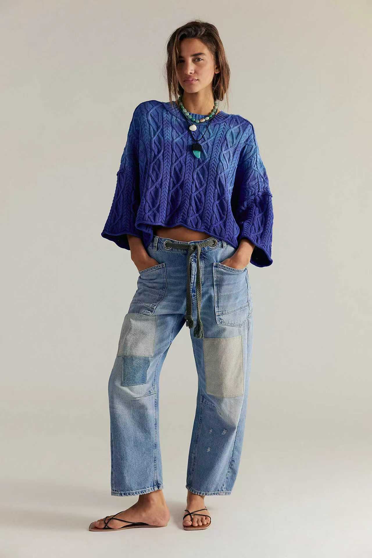 New Washed Pants With Drawstring