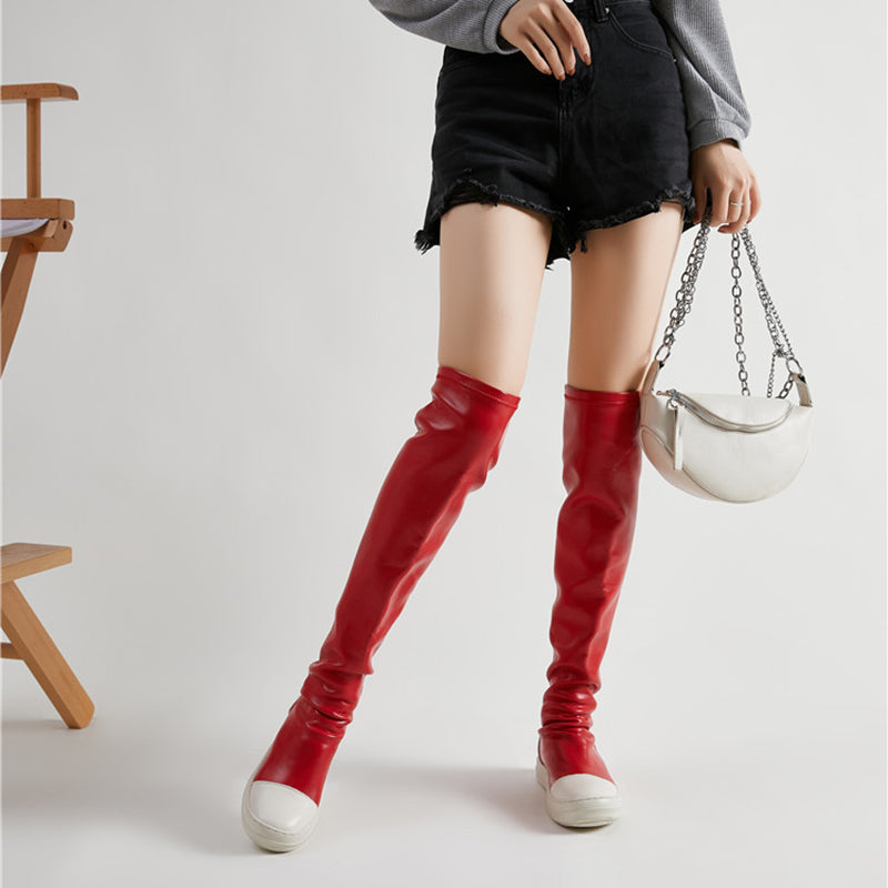 Women's Waterproof Platform Long Boots