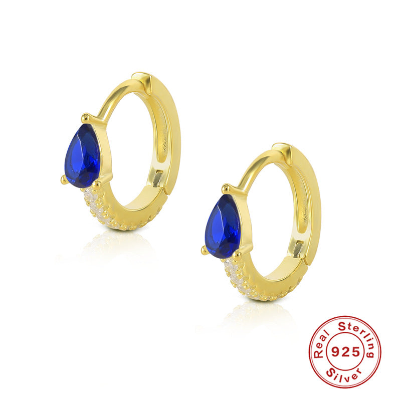 Water Drop Hoop Earrings For Women