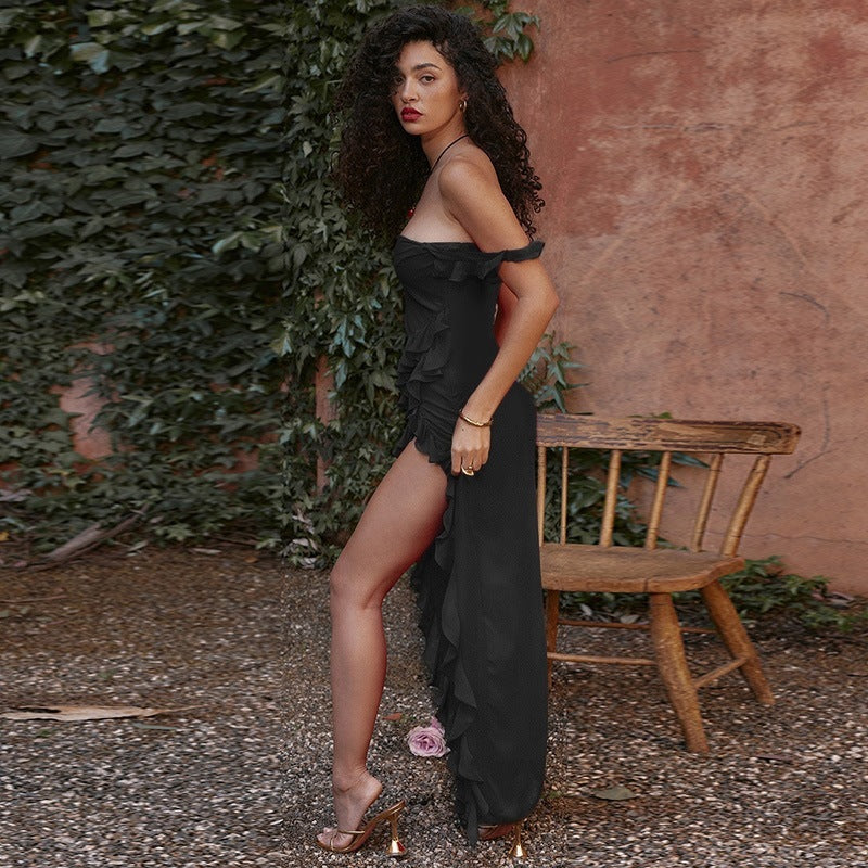 Stringy Stitching Temperament Dress