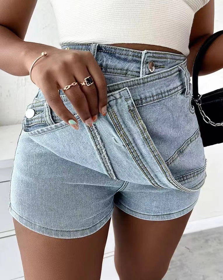 Y2K Street Vintage Denim Shorts Mini Skirt