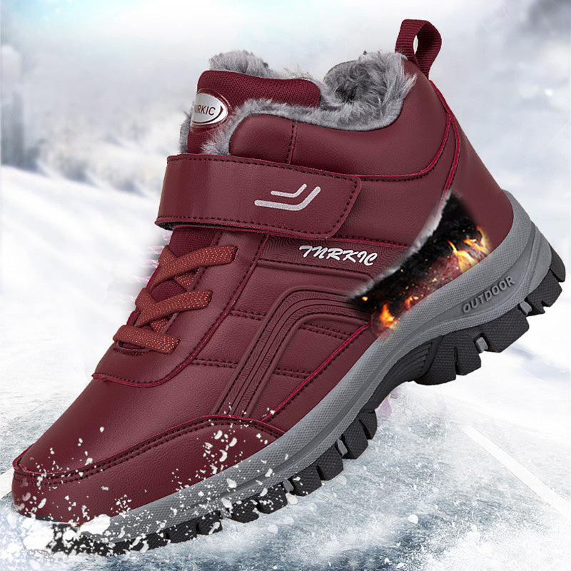 Warm Plush Velcro Snow Boots