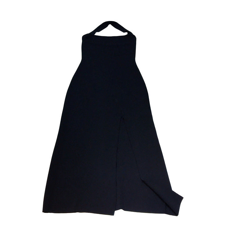 Backless Sexy Strap Split-Thigh Dress