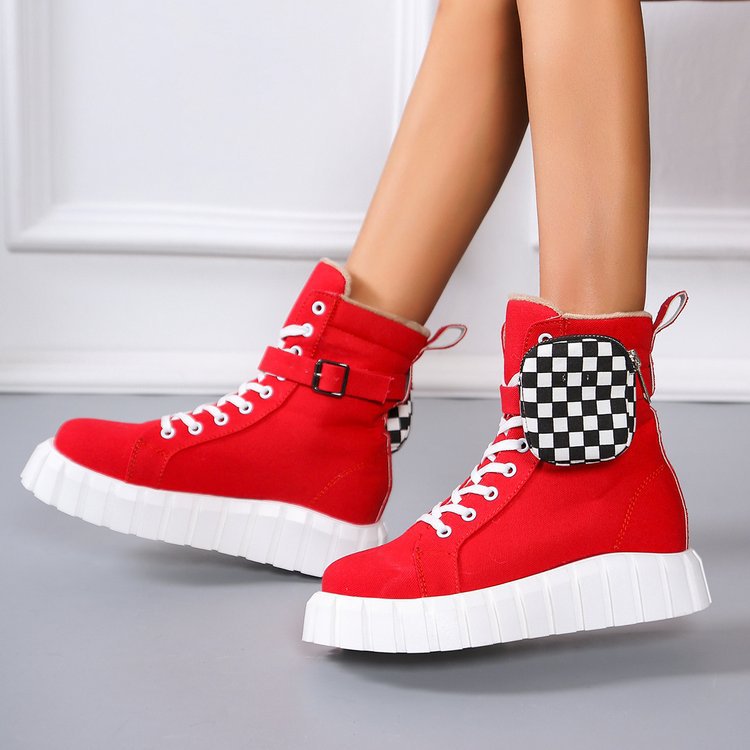 Punk Ankle Boots With Belt