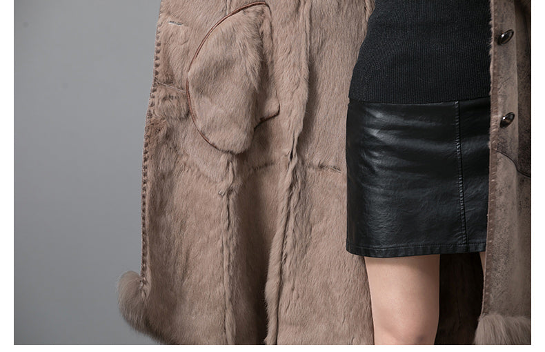 Real Fur Thickened Coat