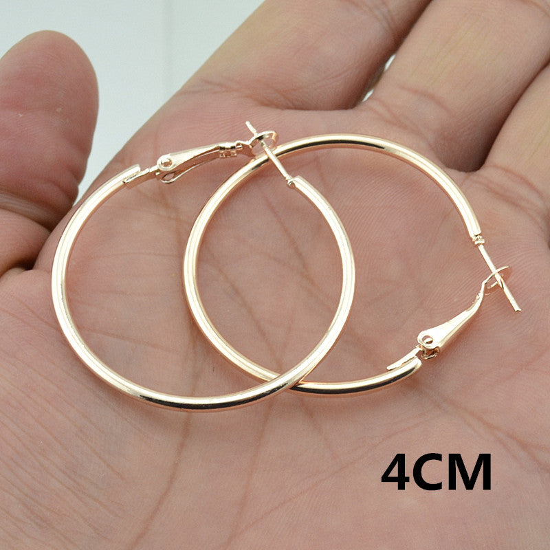 Rose Gold Hoop Earrings