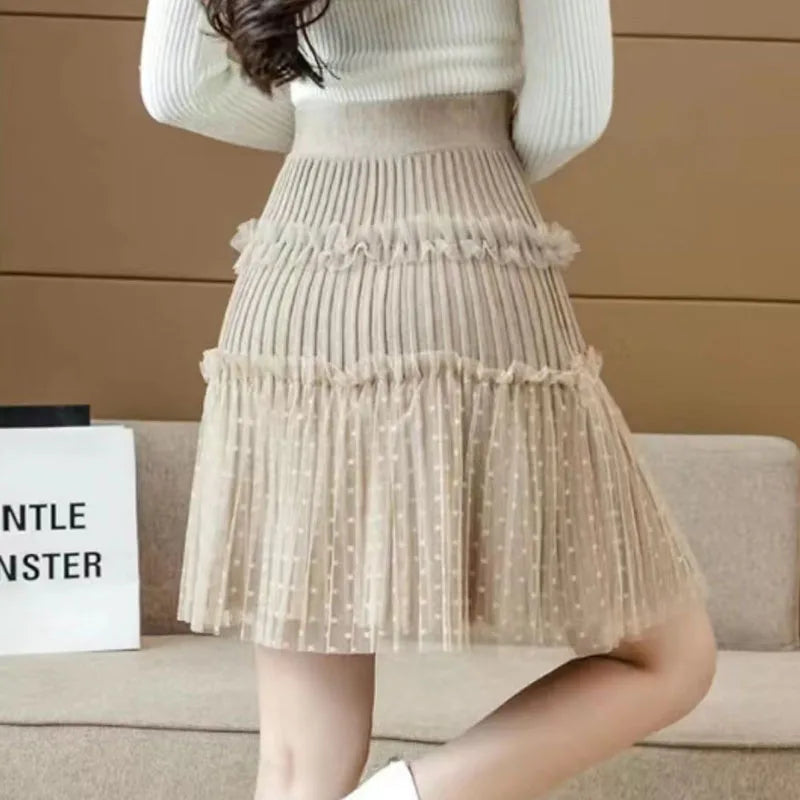 Tulle Patchwork Puffy Skirt