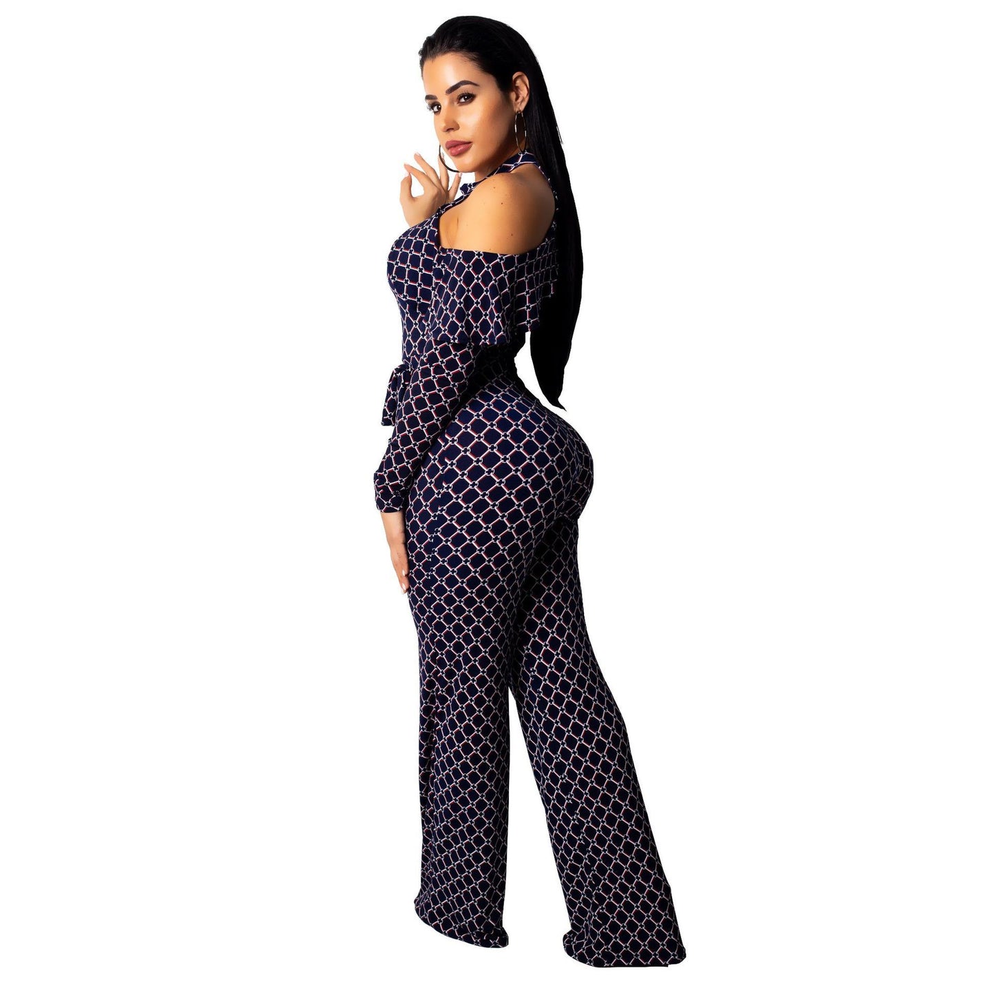 New Round-Neck Long Pants Jumpsuit