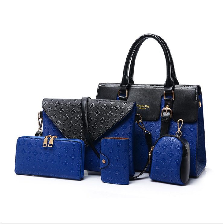 Luxury Leather Handbags Set- Black