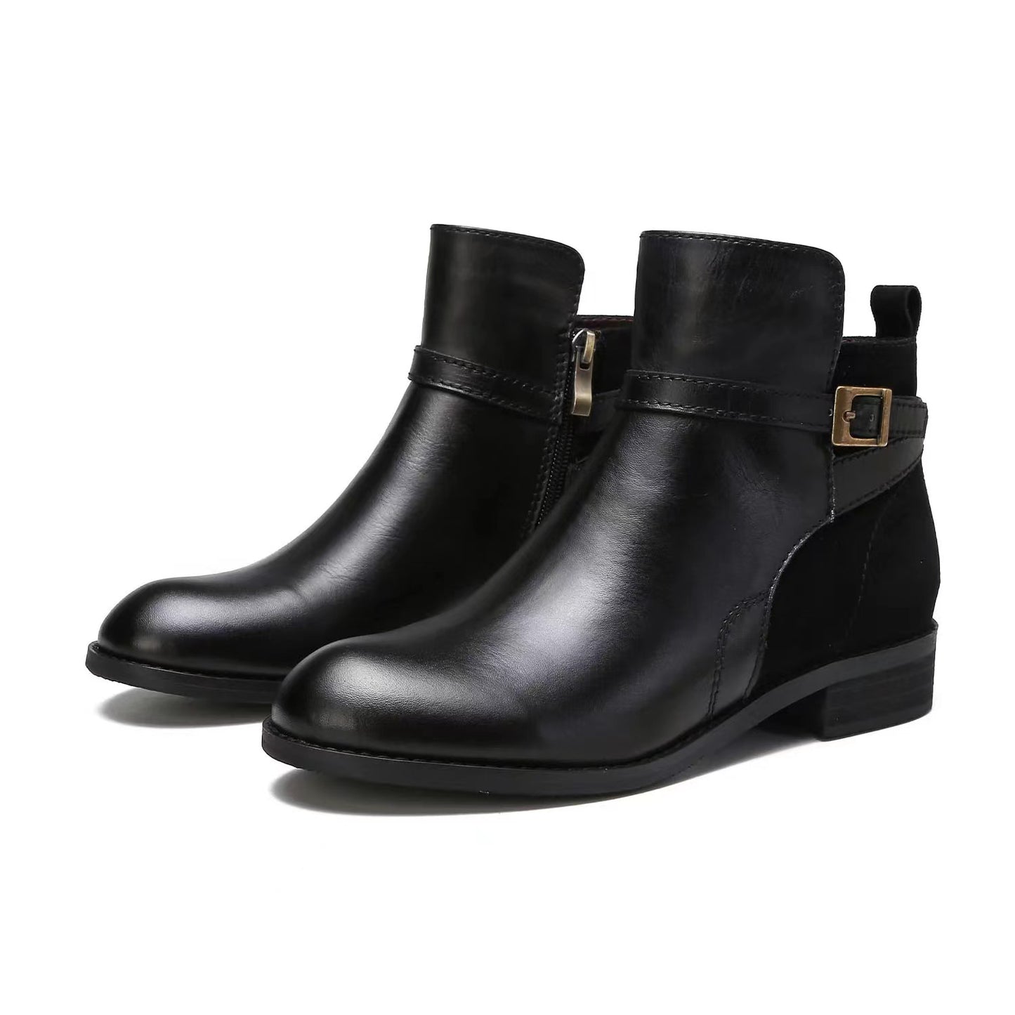 Low-Heel Waterproof Boots