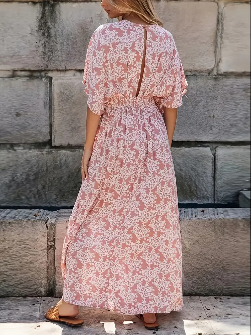 Trendy Polyester Side-Split Dress