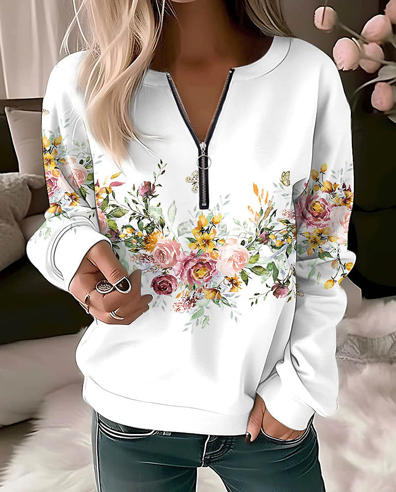 Long-Sleeve Pullover Loose Sweater