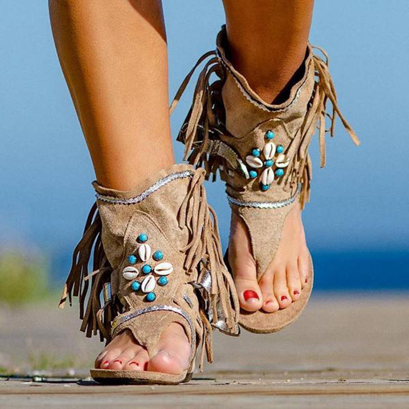 Beaded Roman Sandals For Women