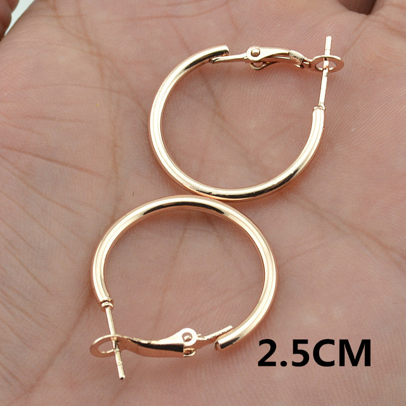 Rose Gold Hoop Earrings