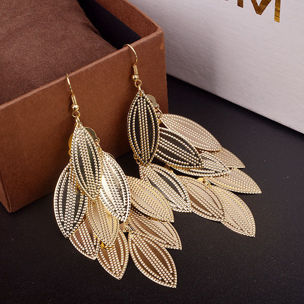 Ethnic Metal Hoop Earrings For Women