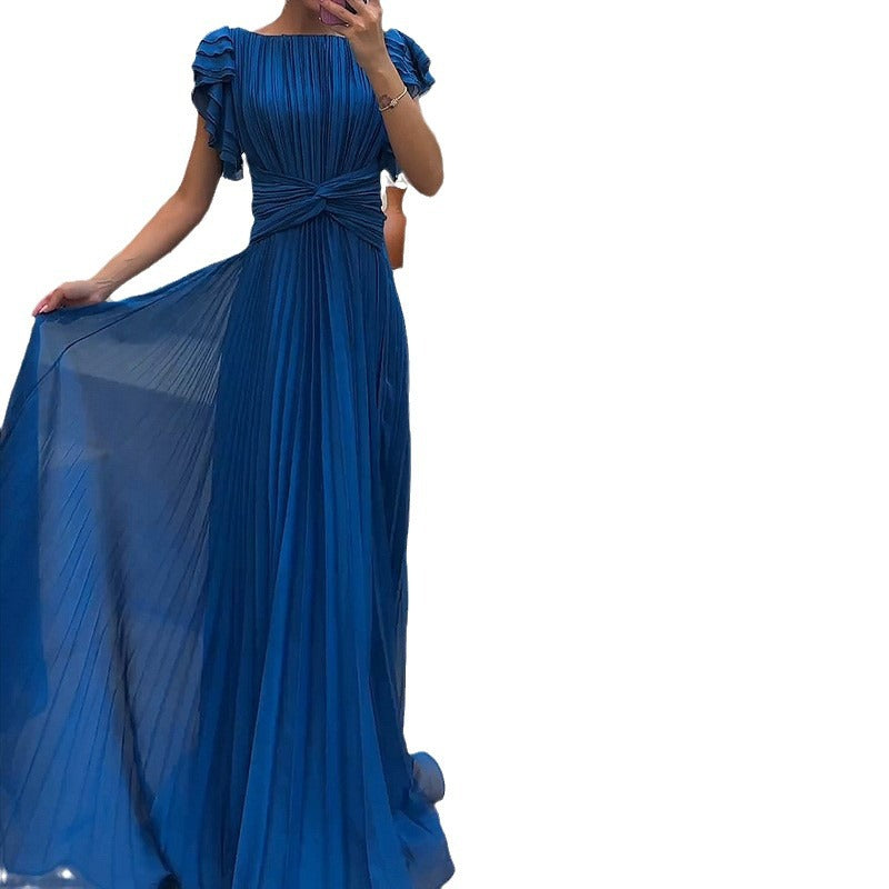 Elegant Fashion Solid-Colour Loose Dress