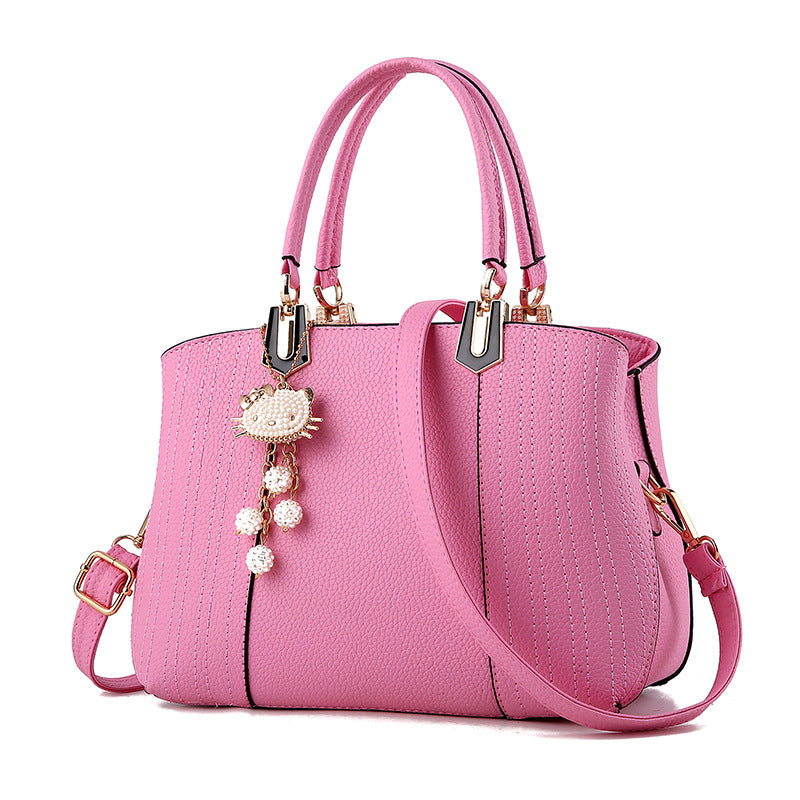 New European Fashion Handbag - PU All-Match Leisure Bag