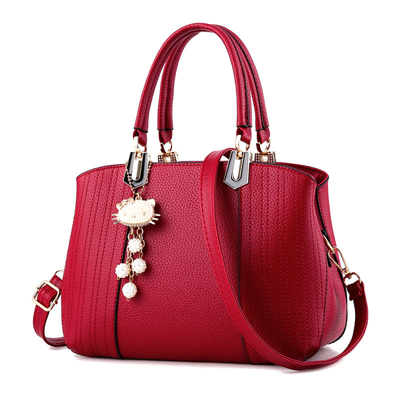 New European Fashion Handbag - PU All-Match Leisure Bag