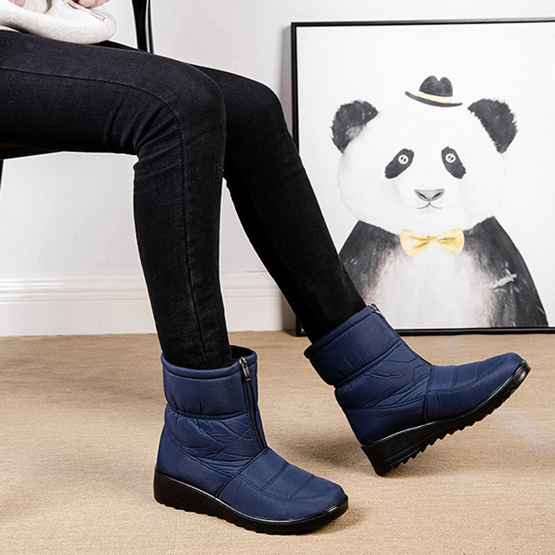 Winter Snow Boots For Women - Warm Plush Platform Shoes