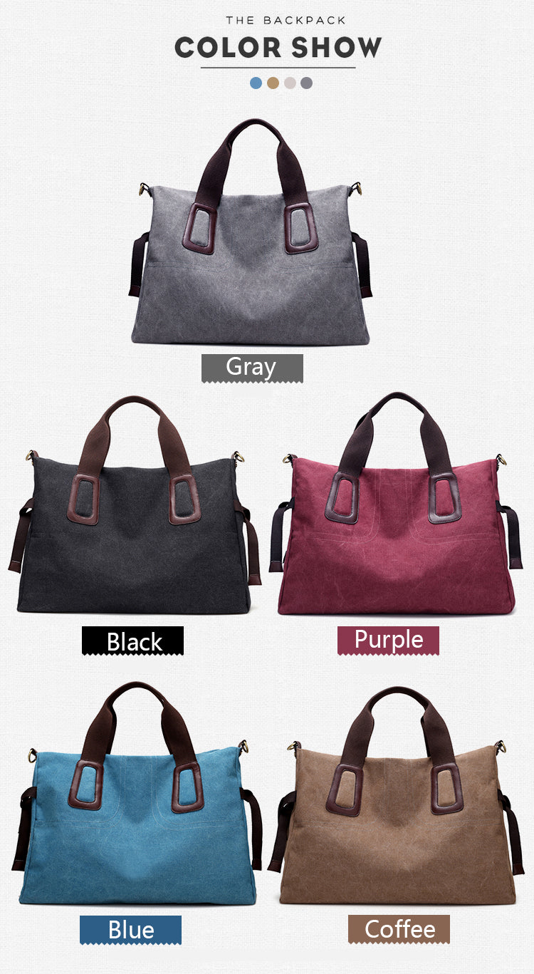 Casual Canvas Crossbody Handbag