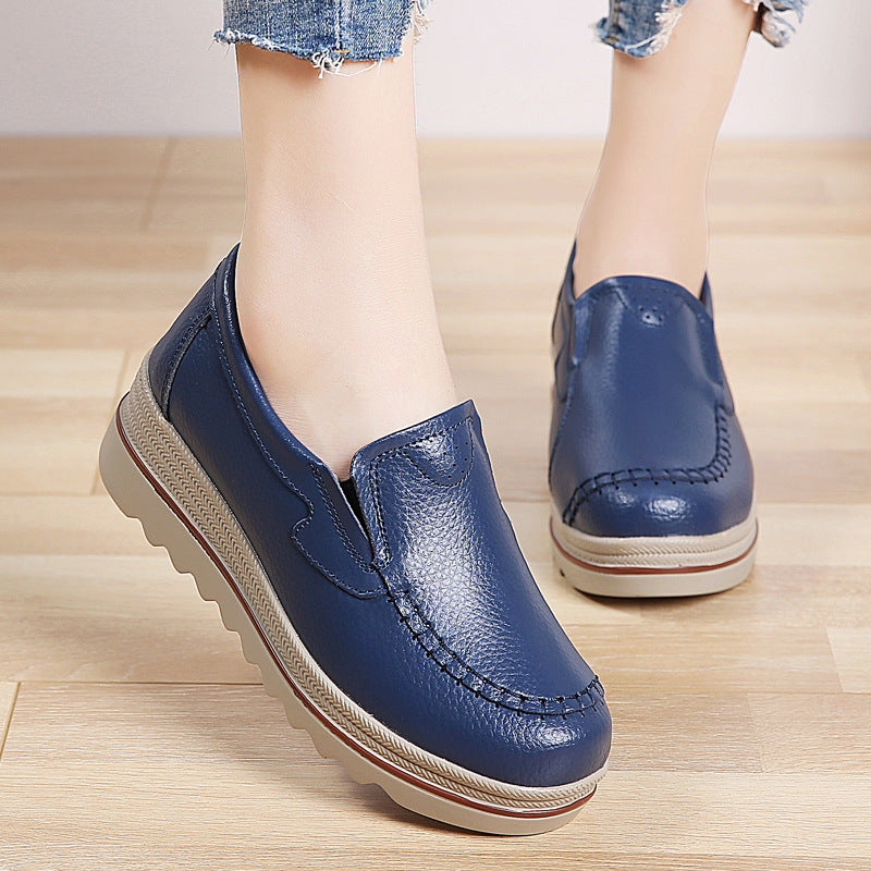 Leather Casual Shoes  For Women