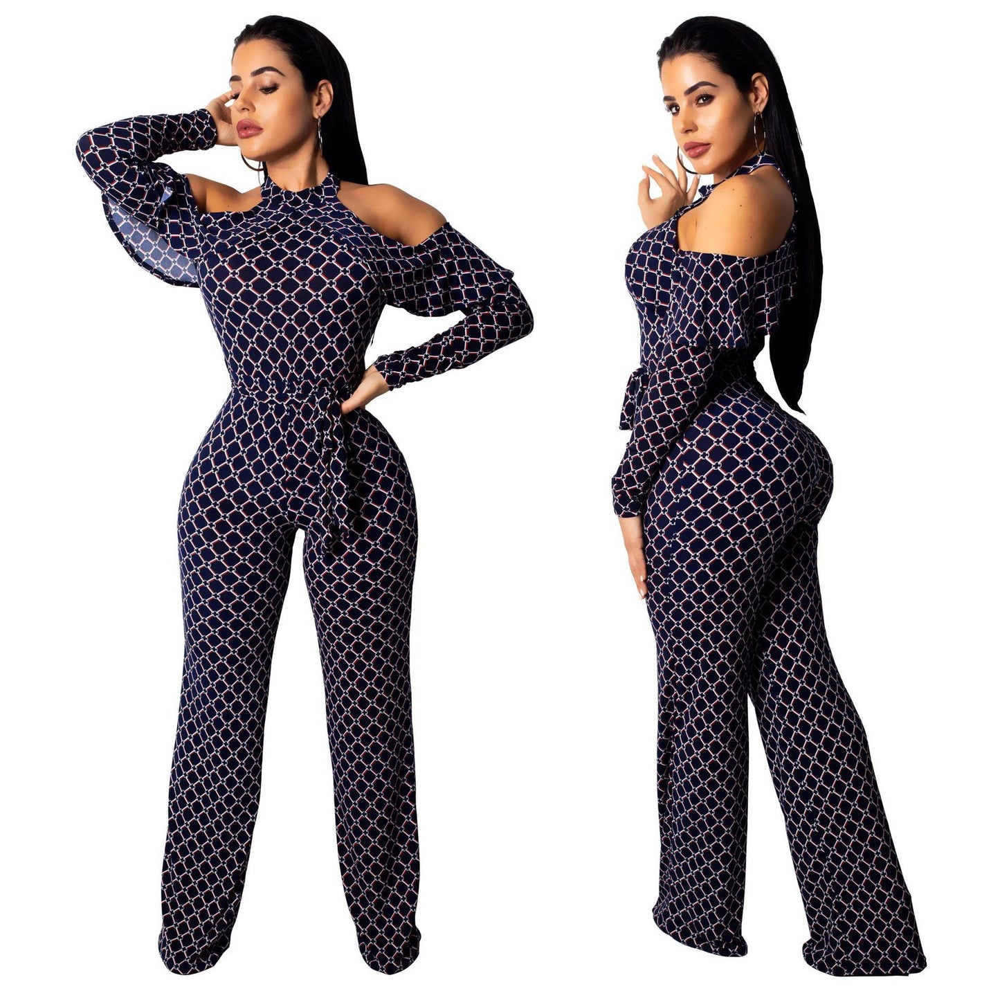 New Round-Neck Long Pants Jumpsuit