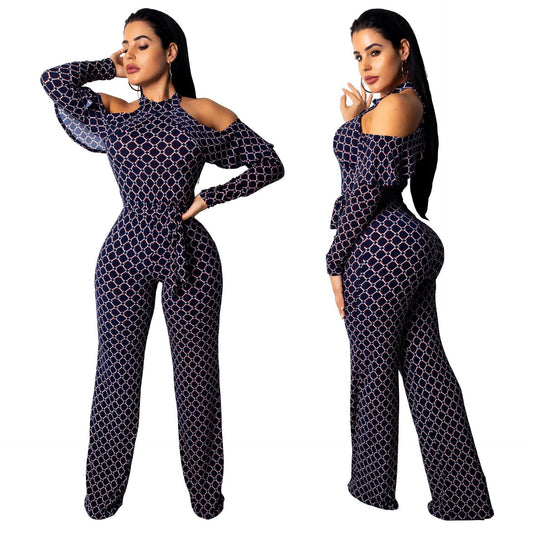 New Round-Neck Long Pants Jumpsuit