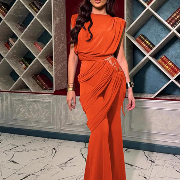 Women's Irregular Flared Trousers Suit