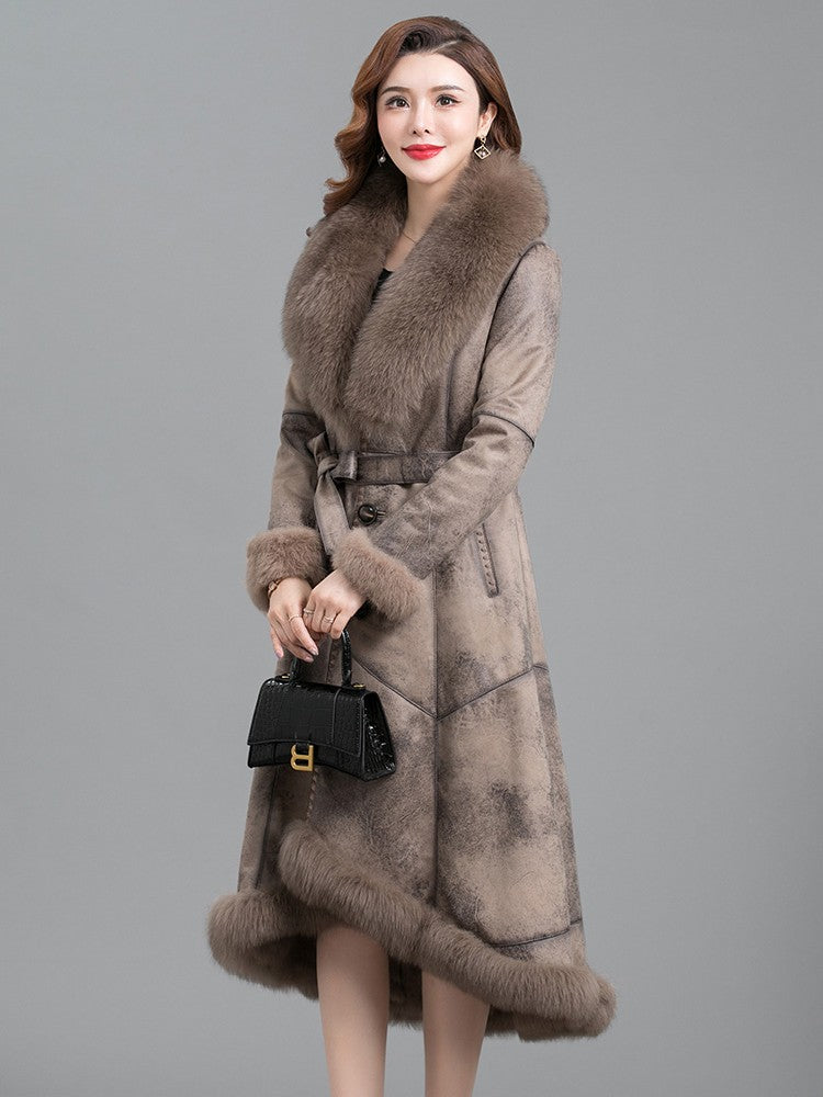 Real Fur Thickened Coat