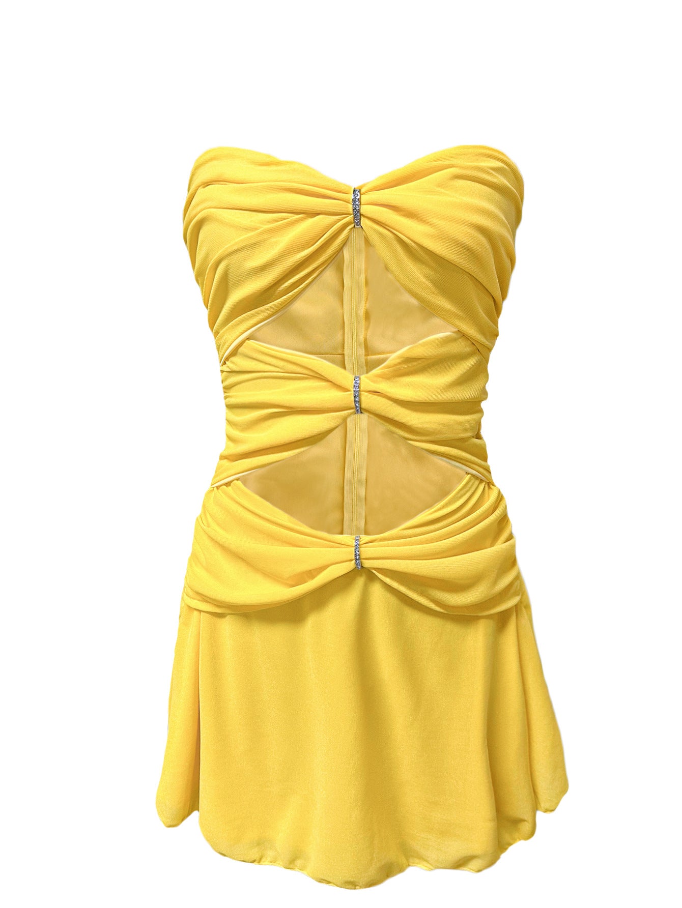 Hollow-Out Short Dress