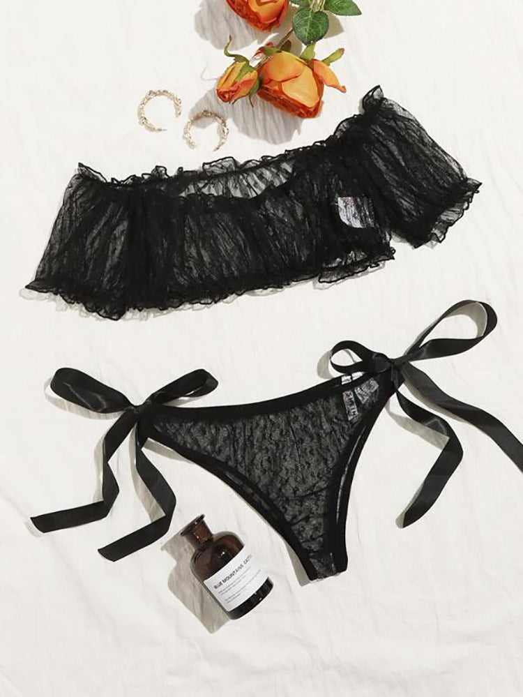 Lace Pure Desire Tube-Top Lingerie Set