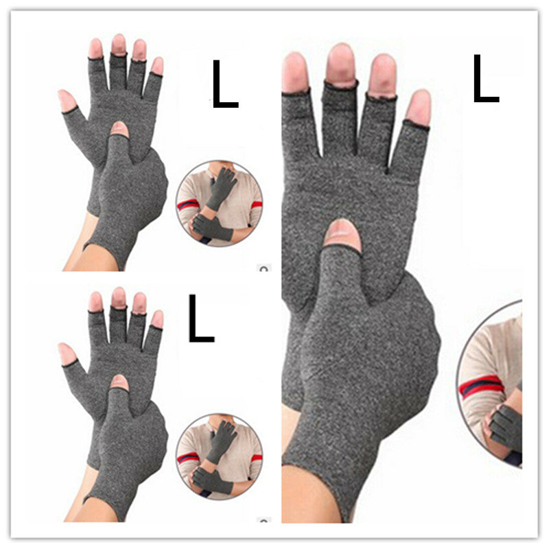 Non-Slip Breathable Health Care Nursing Half-Finger Gloves For Arthritis