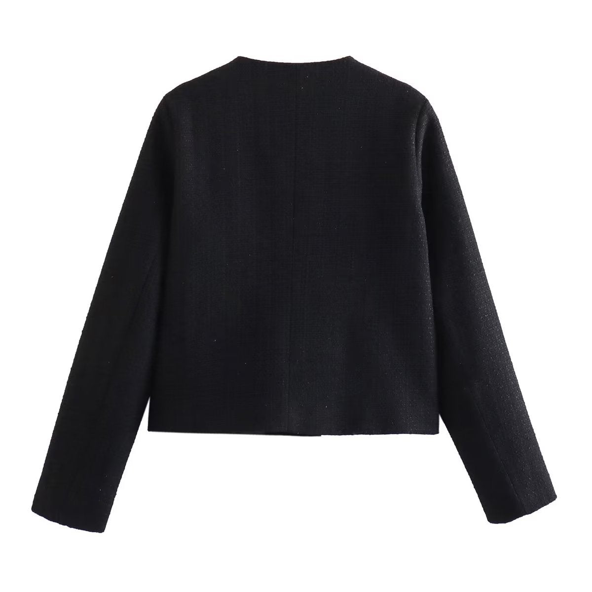 Solid Color Texture Casual Classic Style Jacket Women