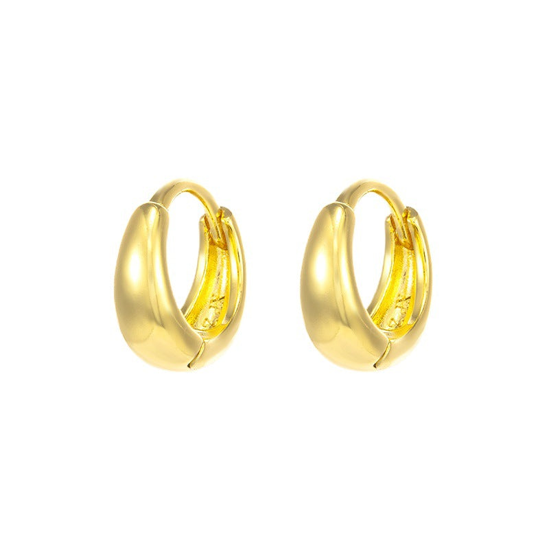 Gold-Plated Hoop Earrings