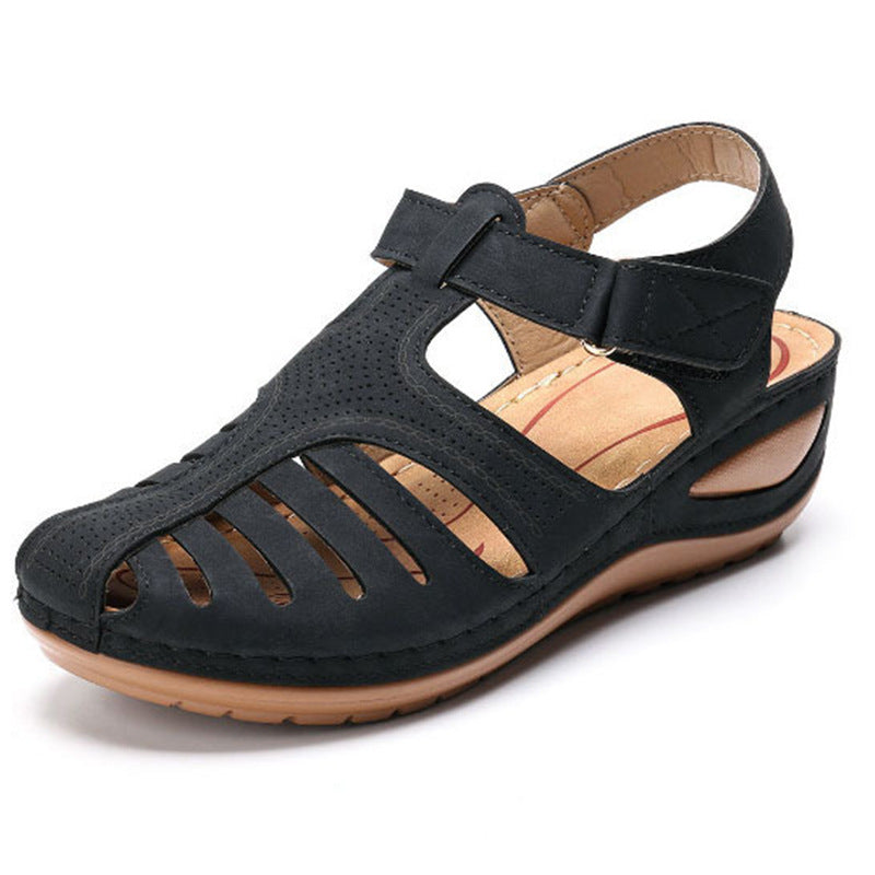 Women's Plus-Size Retro Sandals - Round Toe