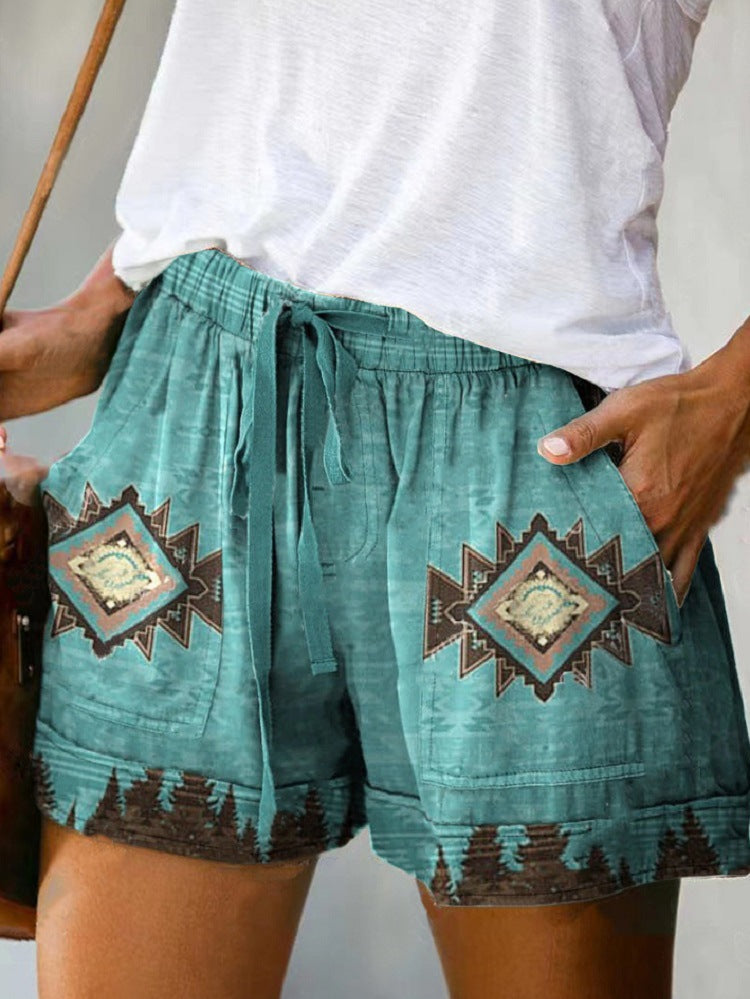 Lace-Up Loose Shorts - 3D Printing