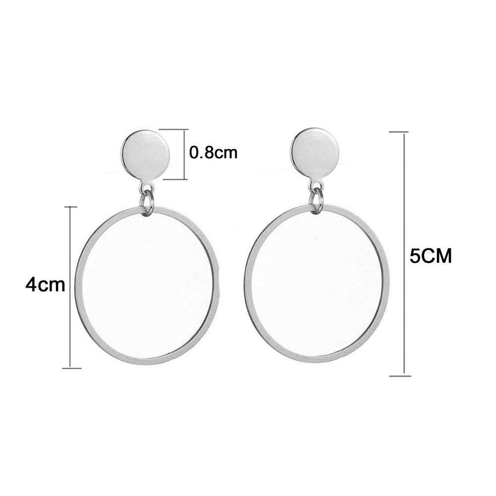 Women's Stainless Steel Big Hoop Earrings