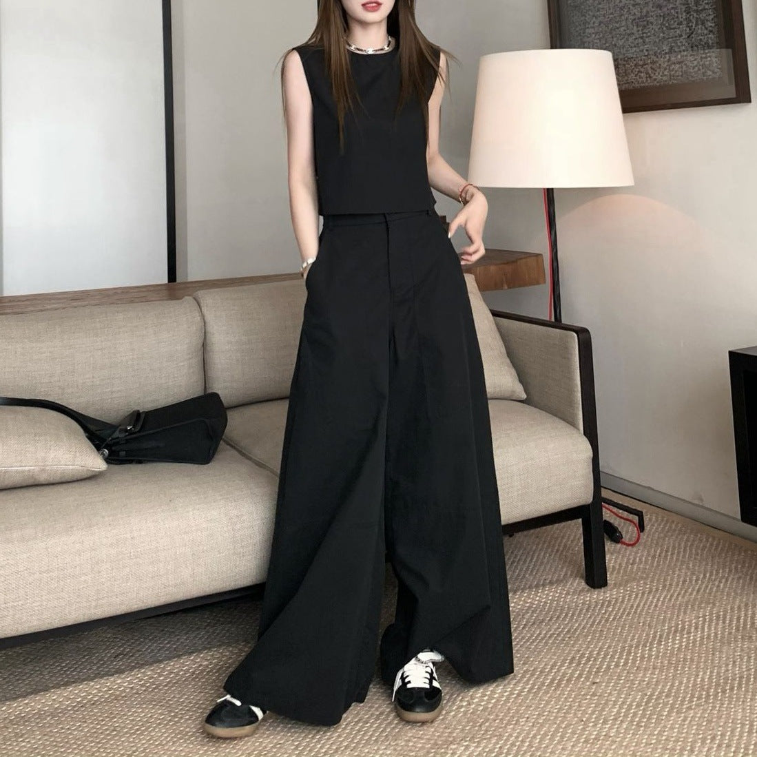 Versatile Casual Wide-Leg Pants Outfit