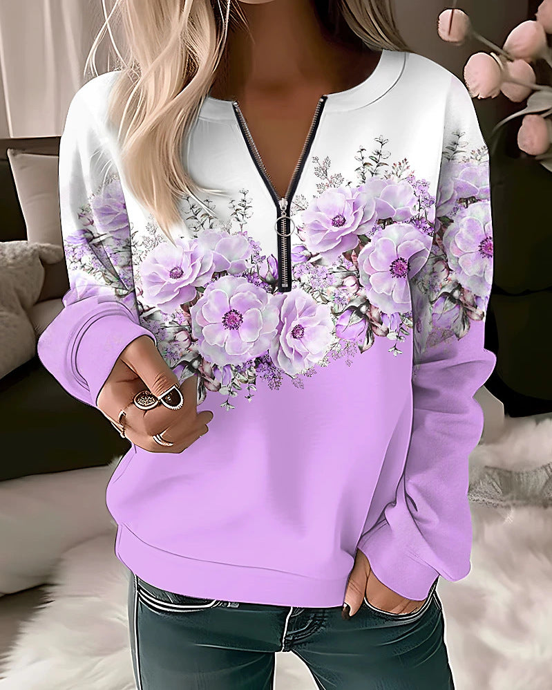 Long-Sleeve Pullover Loose Sweater